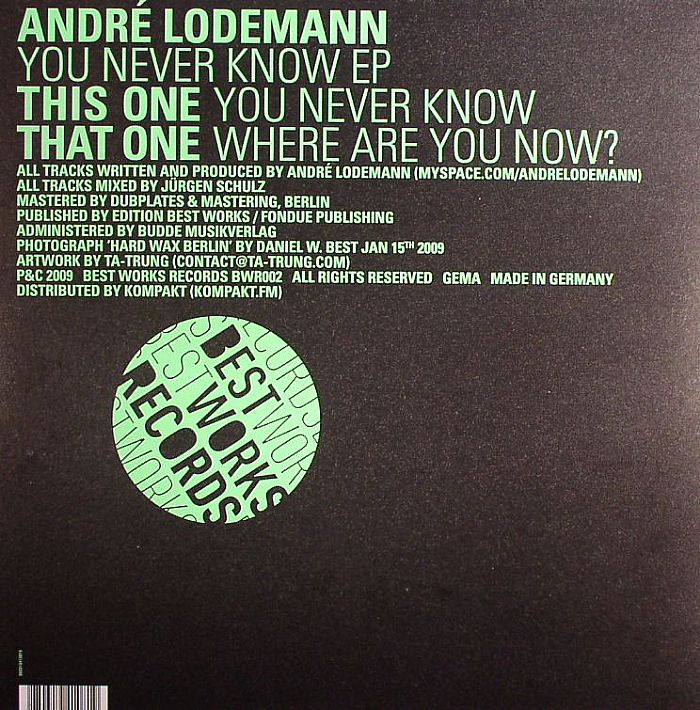Andre Lodemann Where Are You Now