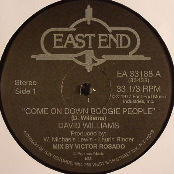 WILLIAMS, David - Come On Down Boogie People