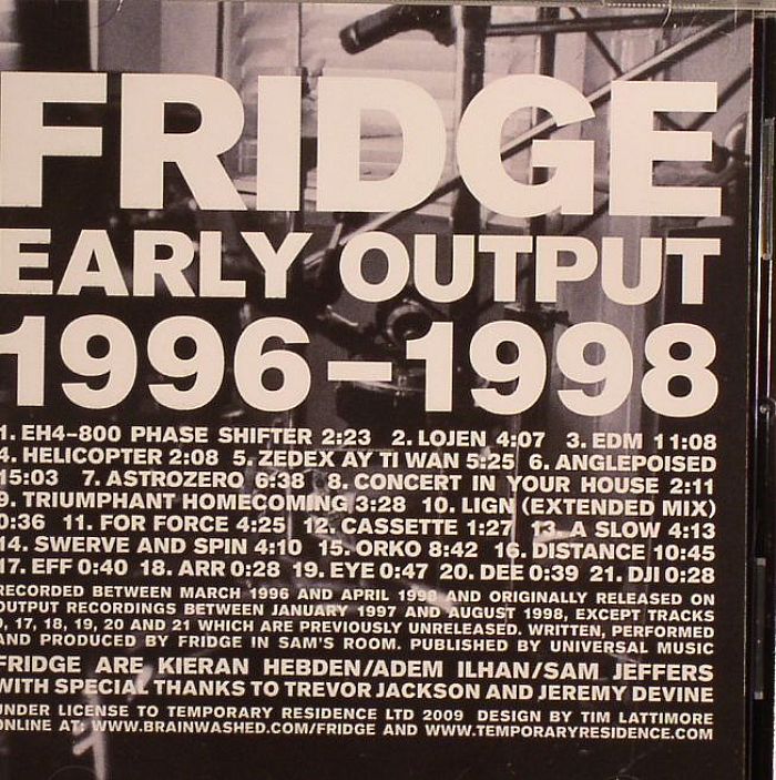 FRIDGE - Early Output 1996-1998