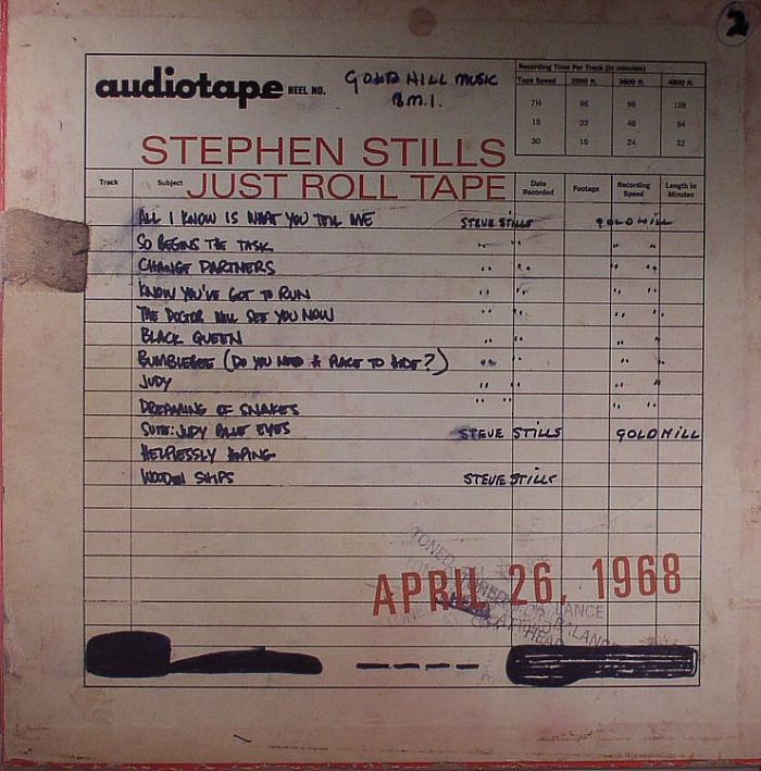 STILLS, Stephen - Just Roll Tape April 26th 1968