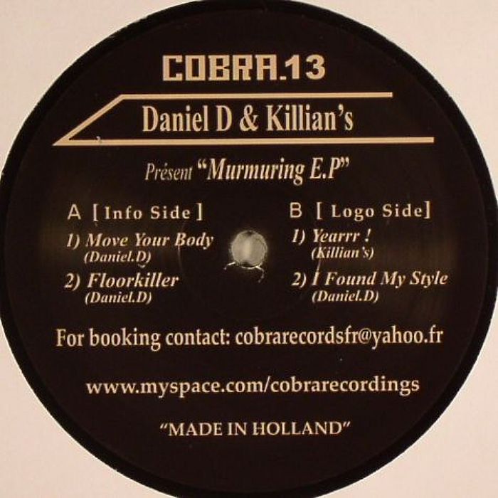 DANIEL D/KILLIAN'S - Murmuring EP