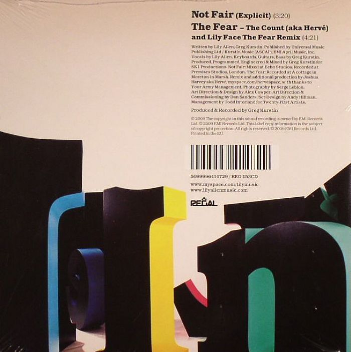 ALLEN, Lily - Not Fair