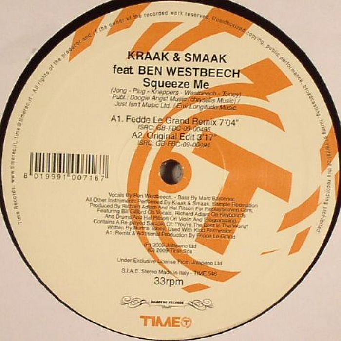 KRAAK & SMAAK feat BEN WESTBEECH - Squeeze Me
