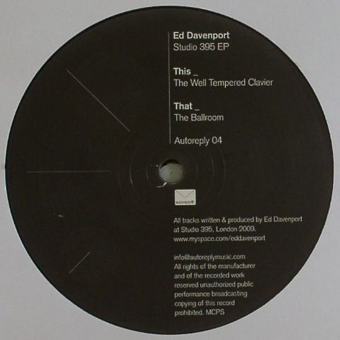 DAVENPORT, Ed - Studio 395 EP