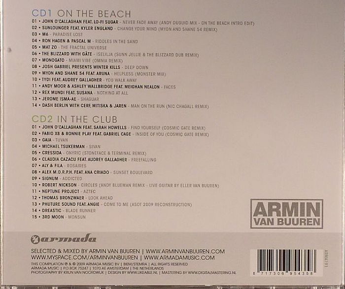 VAN BUUREN, Armin/VARIOUS - A State of Trance 2009
