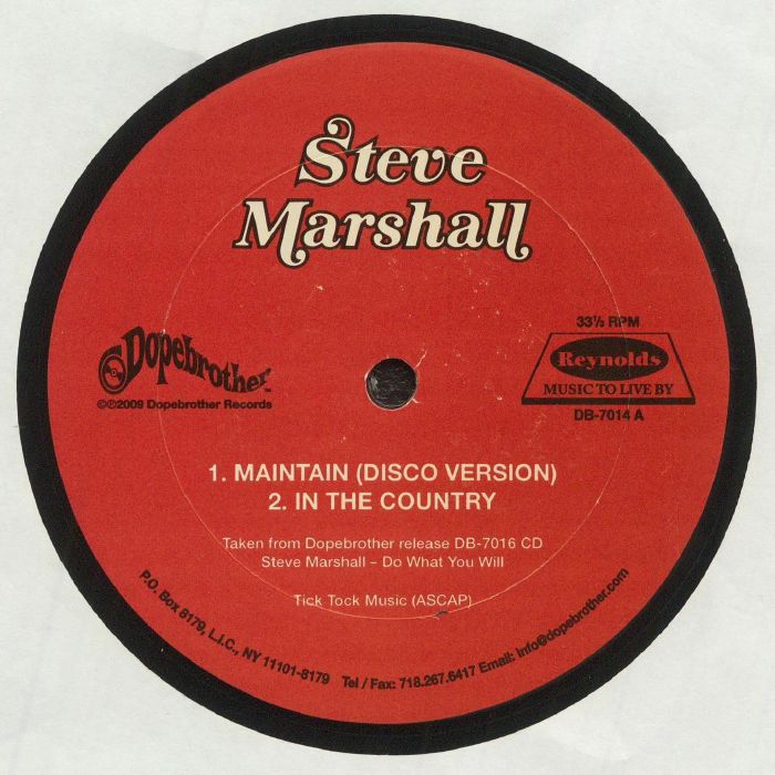 MARSHALL, Steve - Maintain