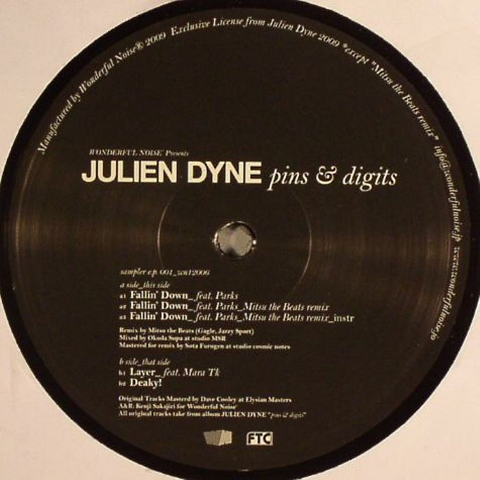 DYNE, Julien - Pins & Digits:  Sampler EP 1
