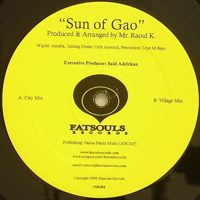 MR RAOUL K - Sun Of Gao