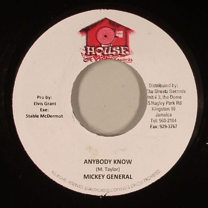 GENERAL, Mickey - Anybody Know (Sweetness Riddim)