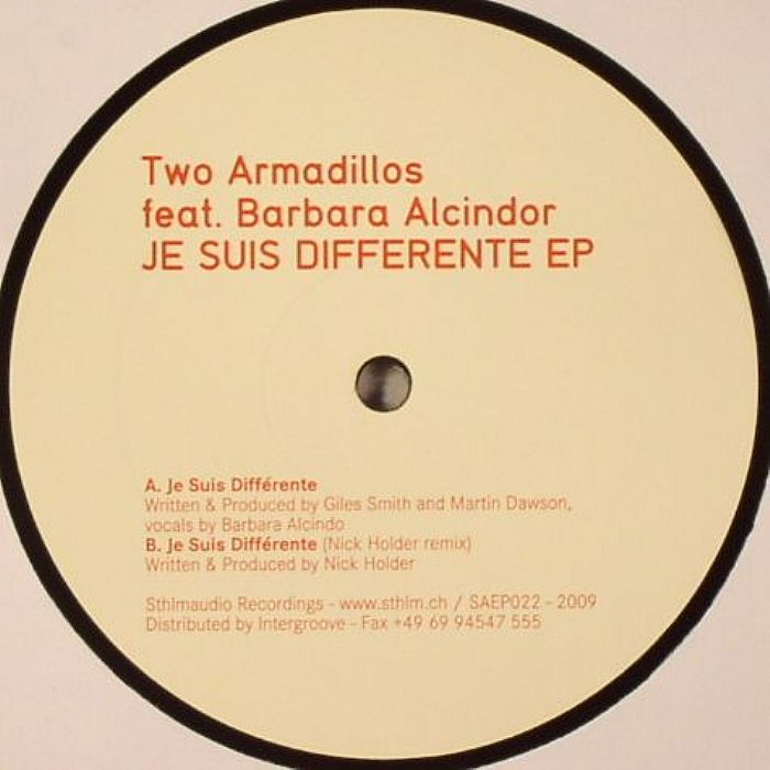 TWO ARMADILLOS feat BARBARA ALCINDOR - Je Suis Differente EP