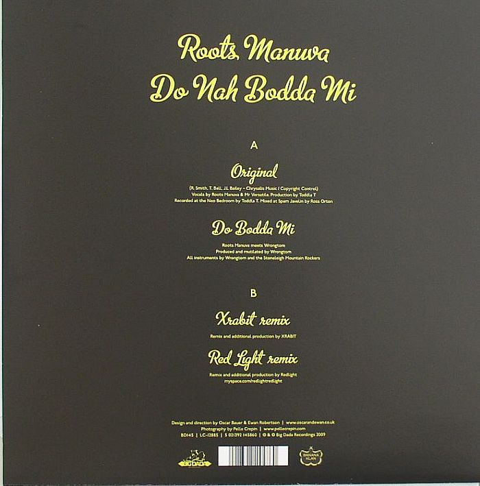 ROOTS MANUVA - Do Nah Bodda Mi