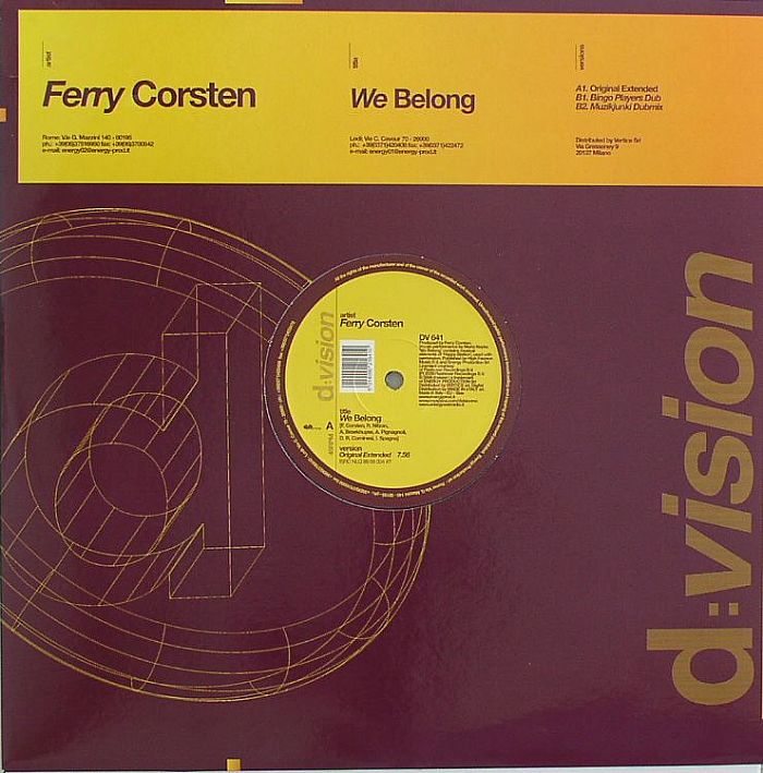 CORSTEN, Ferry - We Belong