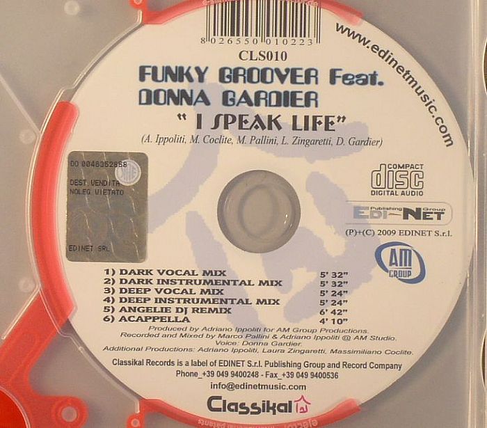 FUNKY GROOVER feat DONNA GARDIER - I Speak Life