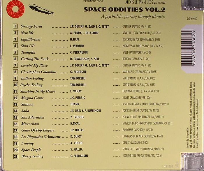 LE TAN, Alex & JESS/VARIOUS - Space Oddities Vol 2: A Psychedelic Journey Through Libraries