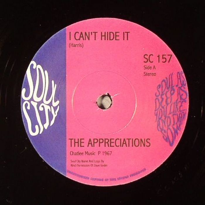 APPRECIATIONS, The - I Can't Hide