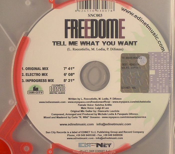 FREEDOME - Tell Me What You Want