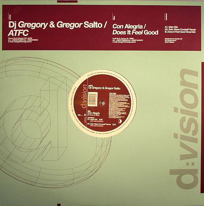 DJ GREGORY/GREGOR SALTO/ATFC - Con Alegria
