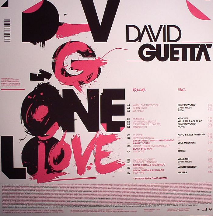 David GUETTA/VARIOUS - One Love Vinyl At Juno Records.