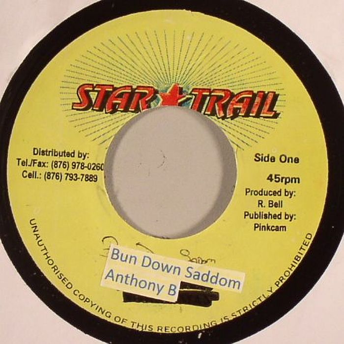 ANTHONY B - Bun Down Saddom (Baltimore Riddim)
