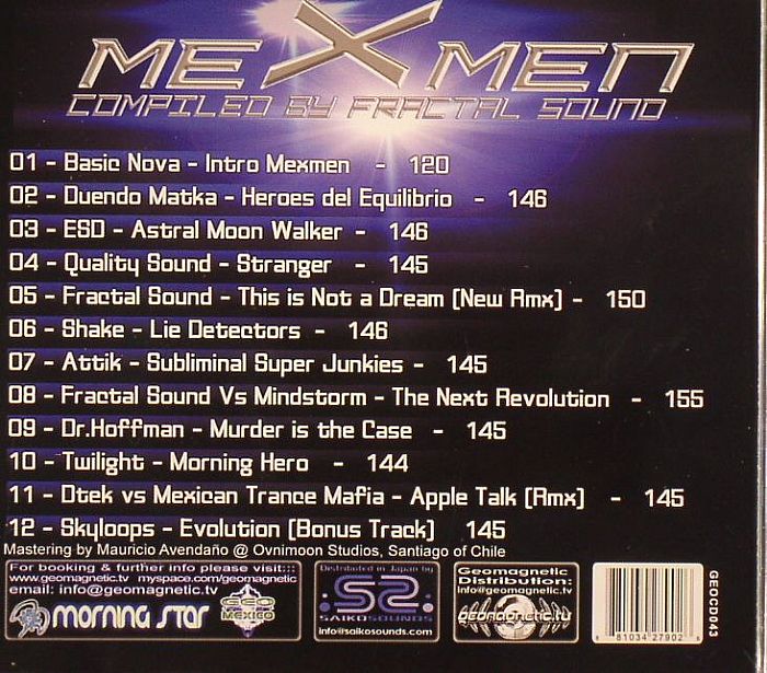 FRACTAL SOUND/VARIOUS - Mexmen: The Psychedelic Hereos Of Mexican Trance