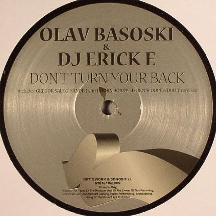 BASOSKI, Olav/DJ ERICK E - Don't Turn Your Back