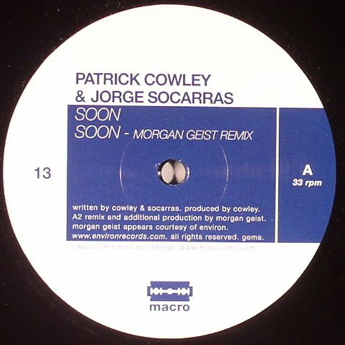 COWLEY, Patrick/JORGE SOCARRAS - Soon