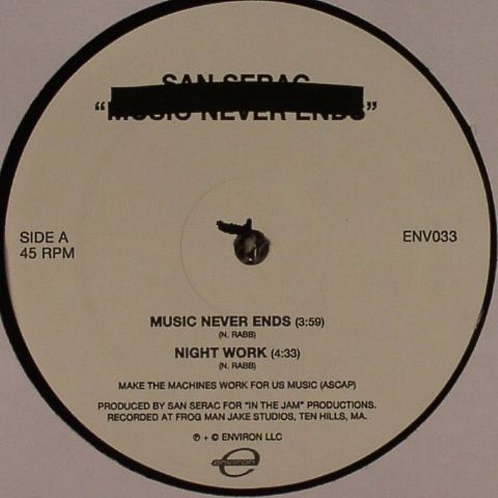 SAN SERAC - Music Never Ends (Morgan Geist remix)