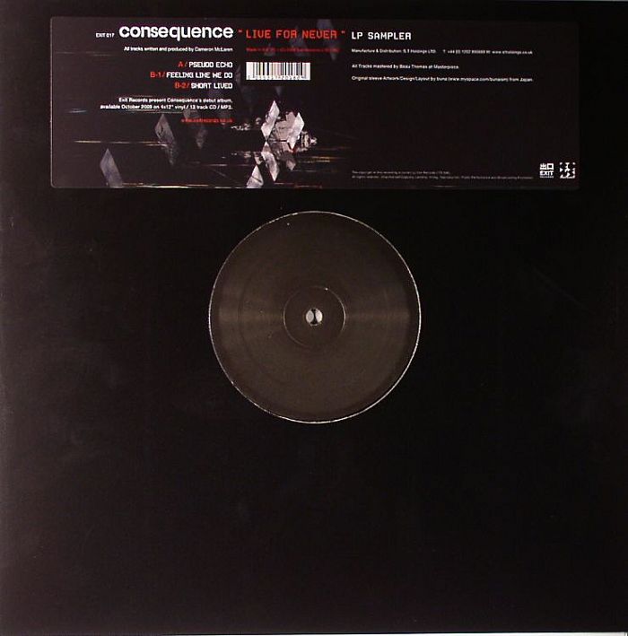 CONSEQUENCE - Live For Never (LP sampler)