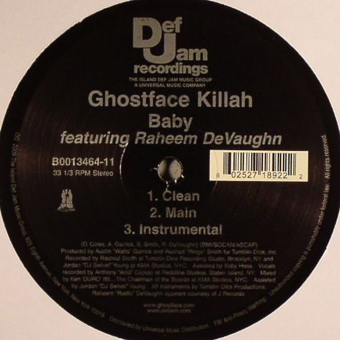 GHOSTFACE KILLAH feat RAHEEM DeVAUGHN - Baby