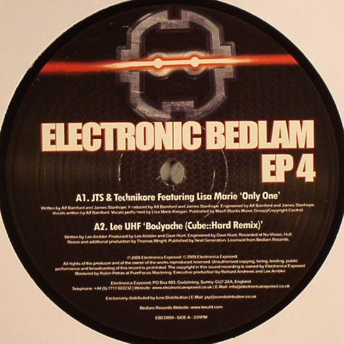 JTS/TECHNIKORE feat LISA MARIE/LEE UHF/DJ KURT/CLOWNY/AMALGAMATION SATION - Electronic Bedlam EP 4