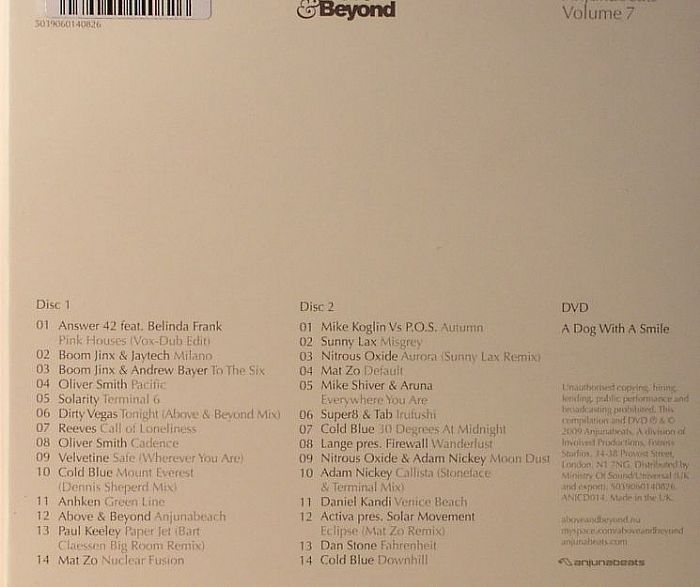 ABOVE & BEYOND/VARIOUS - Anjunabeats Volume 7