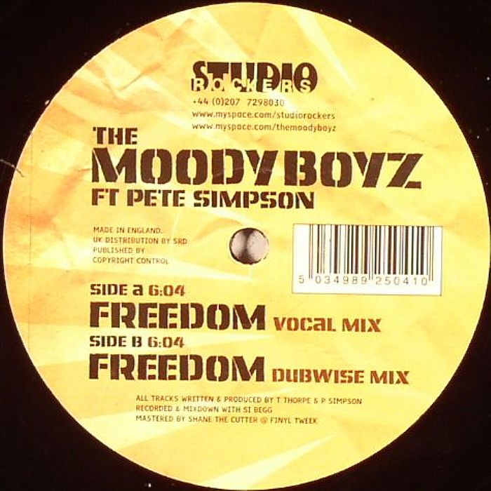 MOODYBOYZ, The feat PETE SIMPSON - Freedom
