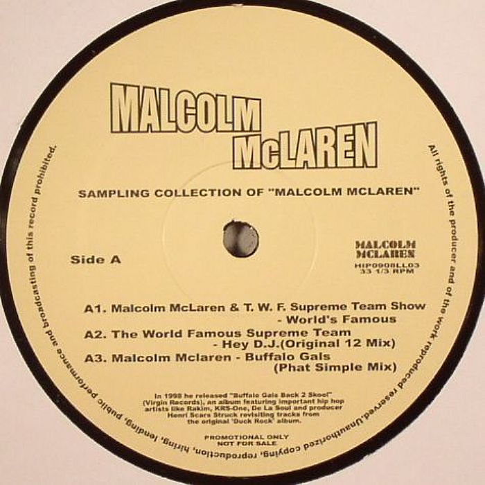 McLAREN, Malcolm/THE WORLD FAMOUS SUPREME TEAM/AMERIE/LIGHTER SHADE OF BROWN/NENEH CHERRY - Sampling Collection Of Malcolm McLaren