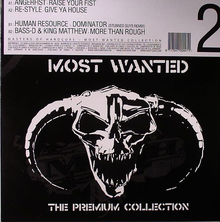 ANGERFIST/RE STYLE/HUMAN RESOURCE/BASS D/KING MATTHEW - Masters Of Hardcore: Most Wanted Collection 2