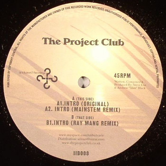 PROJECT CLUB, The - Intro