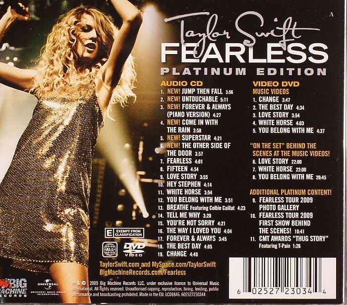 SWIFT, Taylor - Fearless: Platinum Edition