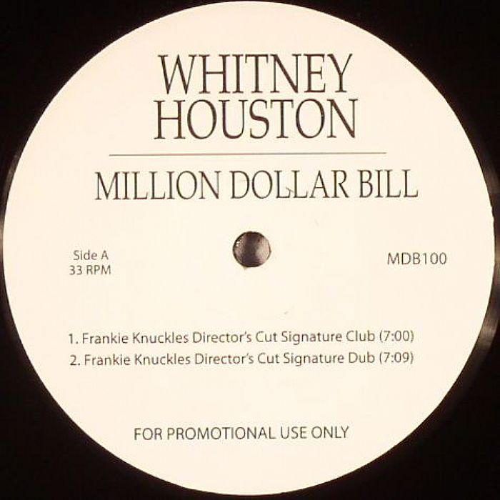 HOUSTON,Whitney/FRANKIE KNUCKLES/FREEMASONS vs CAJJMERE WRAY - Million Dollar Bill