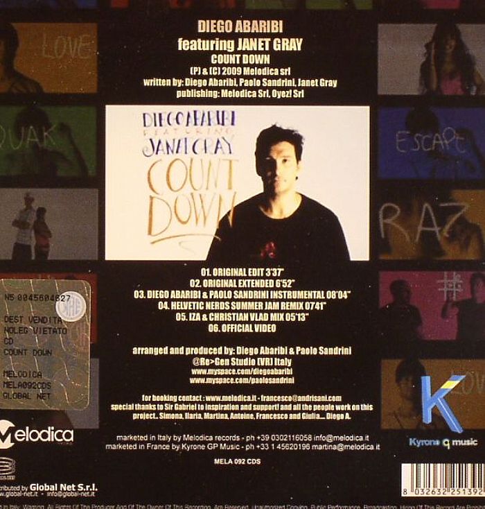 ABARIBI, Diego feat JANET GRAY - Count Down