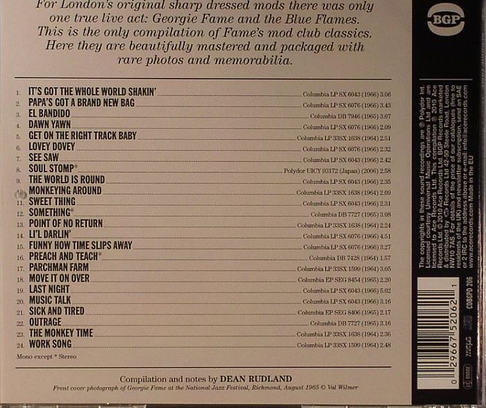 FAME, Georgie - Mod Classics: 1964-1966