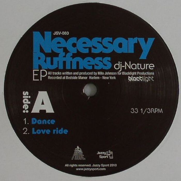 DJ Nature | DJ Milo (Ex Wild Bunch) – Necessary Ruffness EP vinyl cover