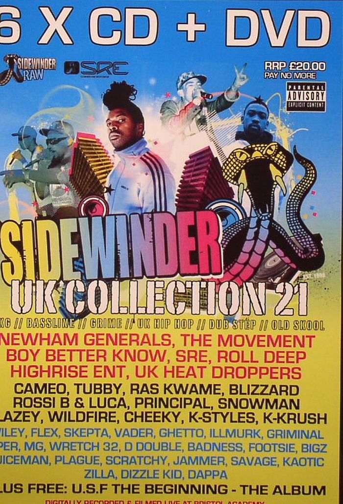 UK HEAT DROPPERS/KSTYLE/KRUSH/BLAZEY/CAMEO/ROSSI B/LUCA/RAS KWAME/WILEY/SCRATCHY/FLEX/TUBBY/NEWHAM GENERALS/WILDFORE/PRINCIPAL/SNOWMAN/BLIZZARD/MC ZILLA/VARIOUS - Sidewinder UK Collection Vol 21