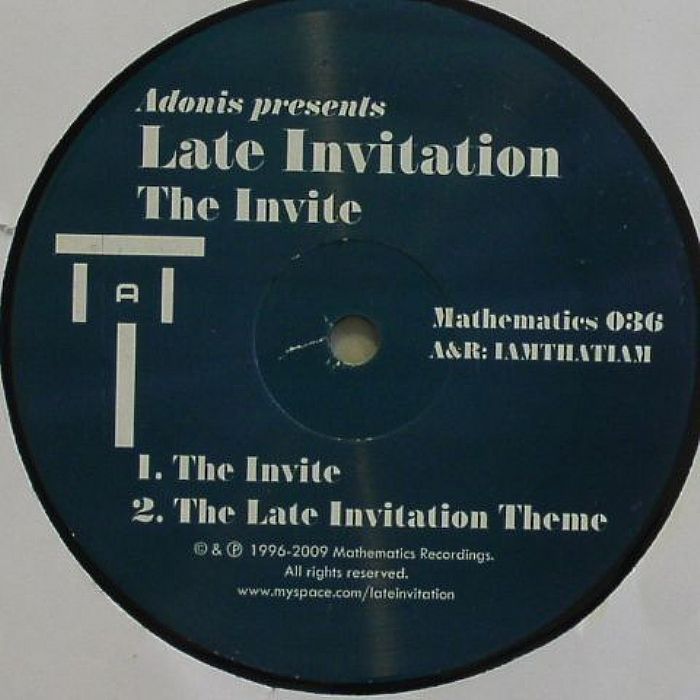 ADONIS presents LATE INVITATION - The Invite
