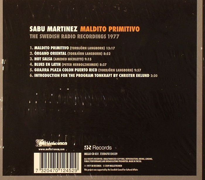 MARTINEZ, Sabu - Maldito Primitivio: The Swedish Radio Recording 1977