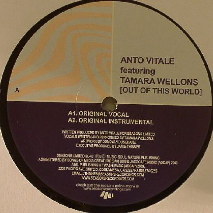 VITALE, Anto feat TAMARA WELLONS - Out Of This World