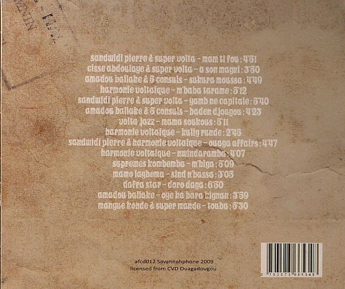 VARIOUS - Hard Won Sound Of The Upper Volta 1974-78