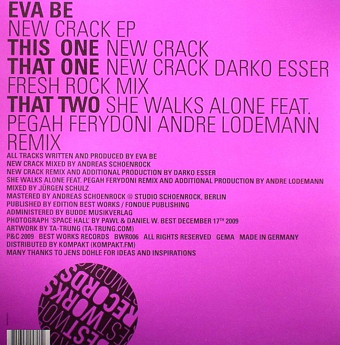 BE, Eva - New Crack EP