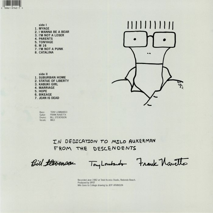 DESCENDENTS Milo Goes To College Vinyl (LP) eBay