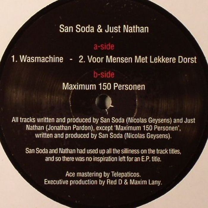 SAN SODA/JUST NATHAN - Wasmachine