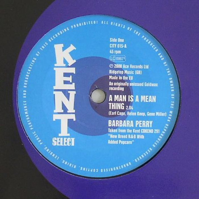 PERRY, Barbara/GLADYS BRUCE - A Man Is A Mean Thing