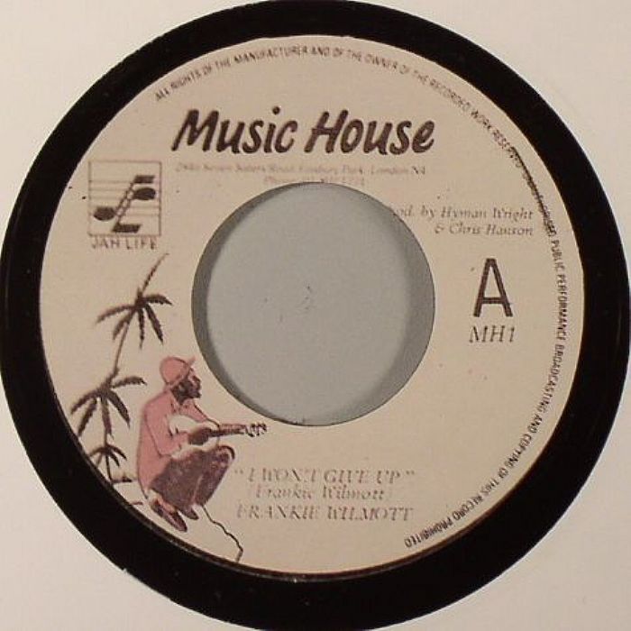 Frankie Wilmott – I Won't Give Up vinyl cover